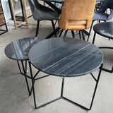 WK Home Mason marmer Black/Black Set of 2