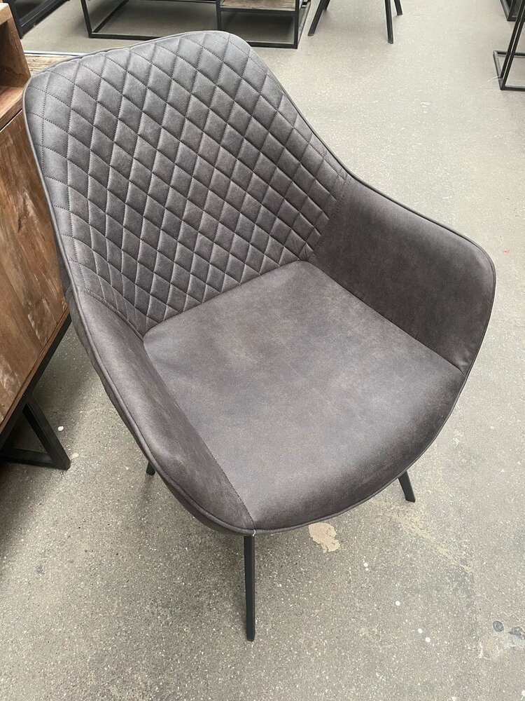 WK Home Stoel Luca antraciet set van 6