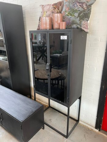 WK Home Vitrinekast zwart