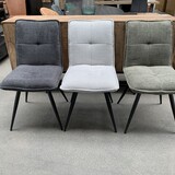 WK Home Eetstoel Brussel 3 kleuren stof silent WK Home Eetstoel Brussel 3 kleuren stof silent