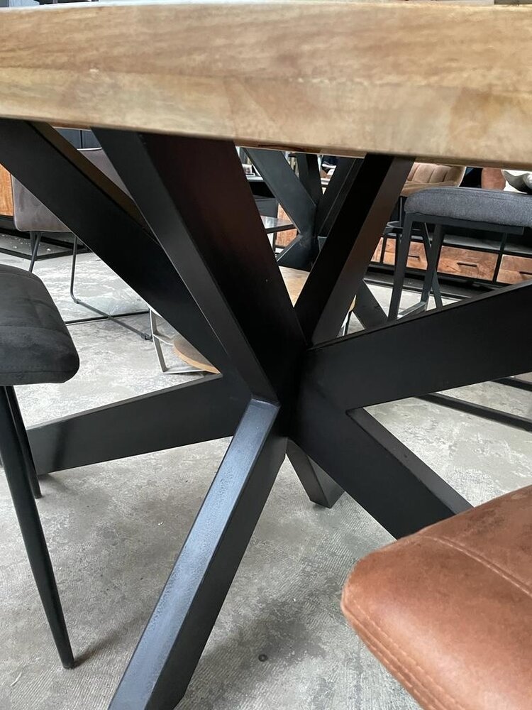 WK Home Eettafel ovaal mango hout 180 x 90 cm