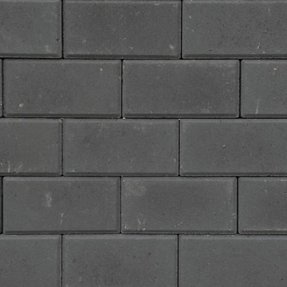 Gervé Halve Betonklinker Excluton Met Deklaag 10,5x10,5x8 cm Zwart