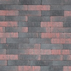 Gervé Tremico Betonklinker Waalformaat  20x5x6 cm Rood-Zwart