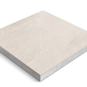 Gervé Keramische tegel op onderbeton | Ceradeco | 60x60x4 cm | Nordica Sand