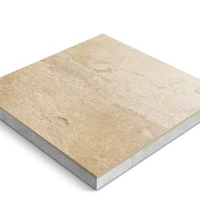Gervé Keramische tegel op onderbeton | Ceradeco | 60x60x4 cm | Quartz Gold