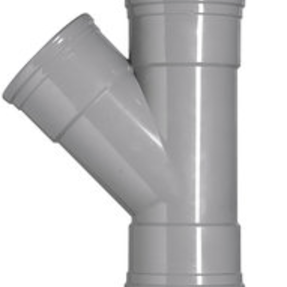 Gervé PVC T-Stuk | 160 mm | HWA | Grijs