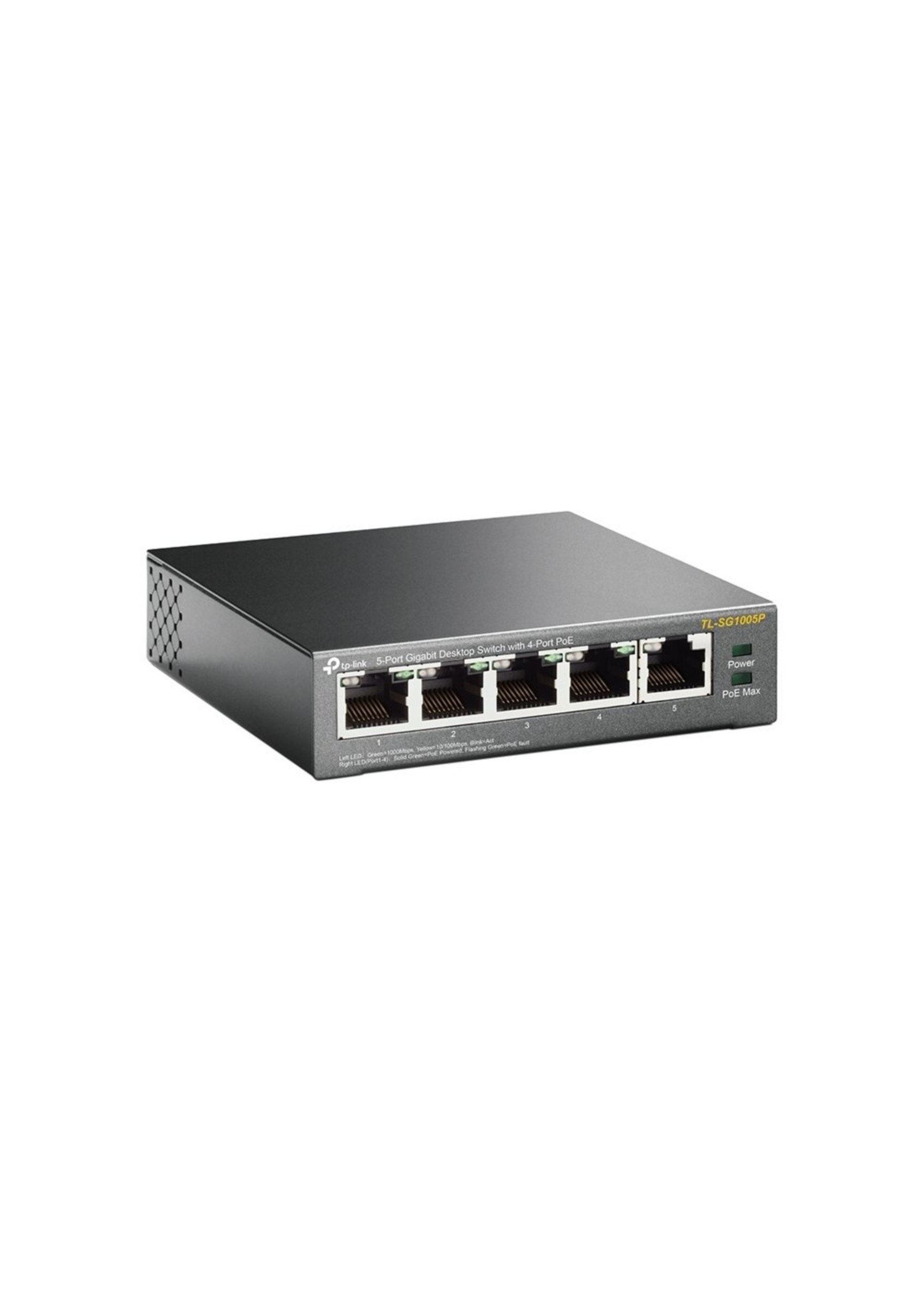 TP-Link TP-LINK TL-SG1005P Unmanaged Gigabit Ethernet (10/100/1000) Power over Ethernet (PoE) Zwart