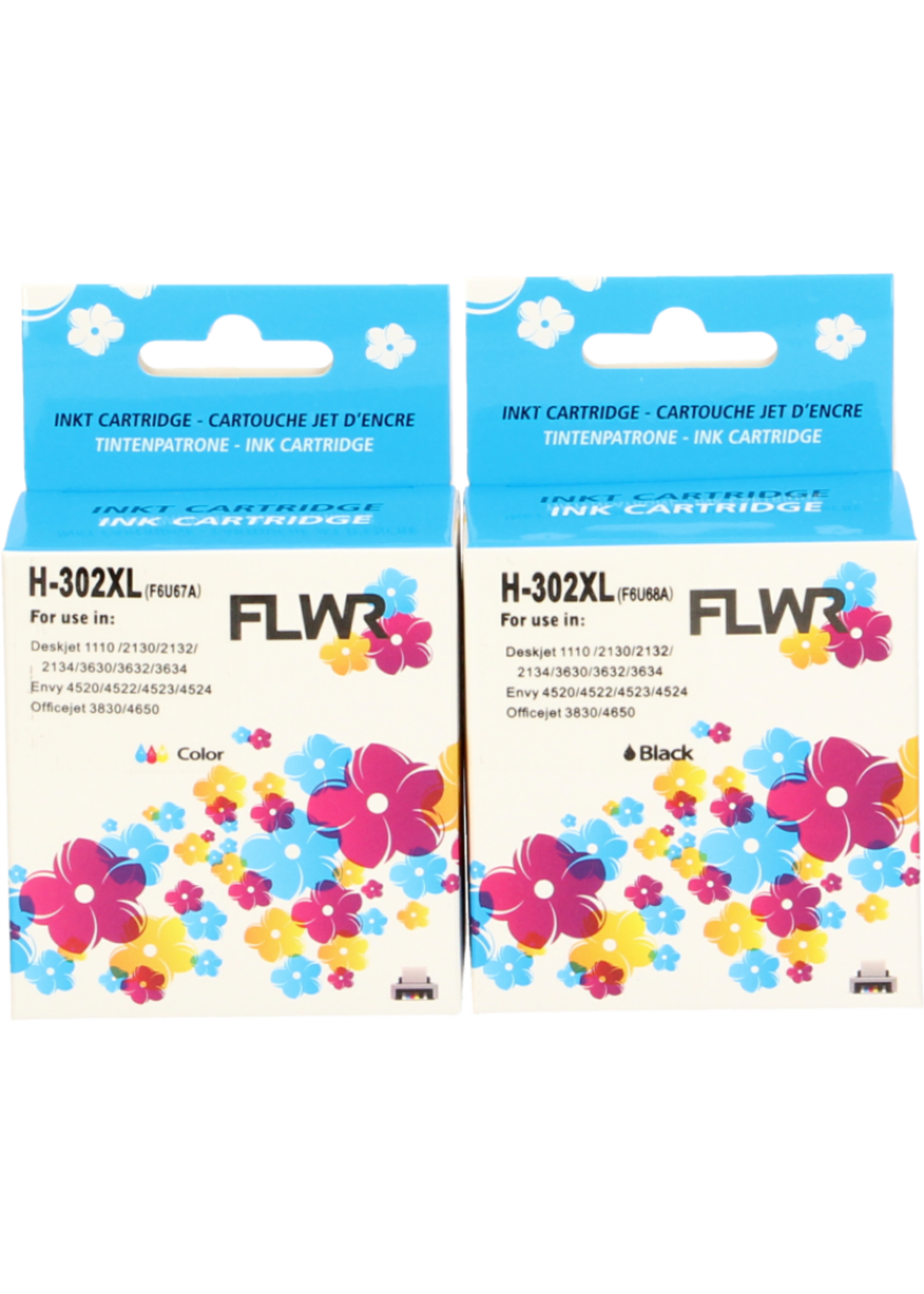 FLWR! FLWR - Cartridges / HP 302XL Multipack / zwart en kleur / Geschikt voor HP