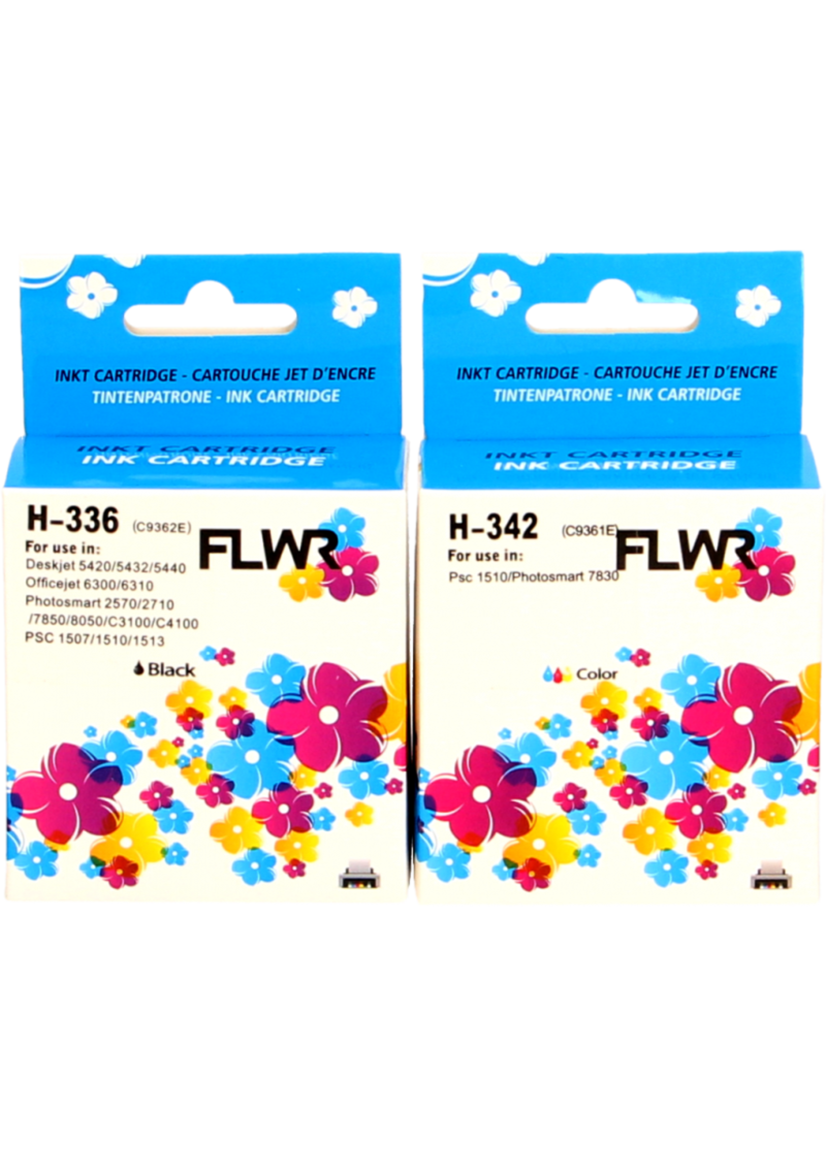 FLWR! FLWR - Cartridges / HP 336 en 342 Multipack / zwart en kleur / Geschikt voor HP