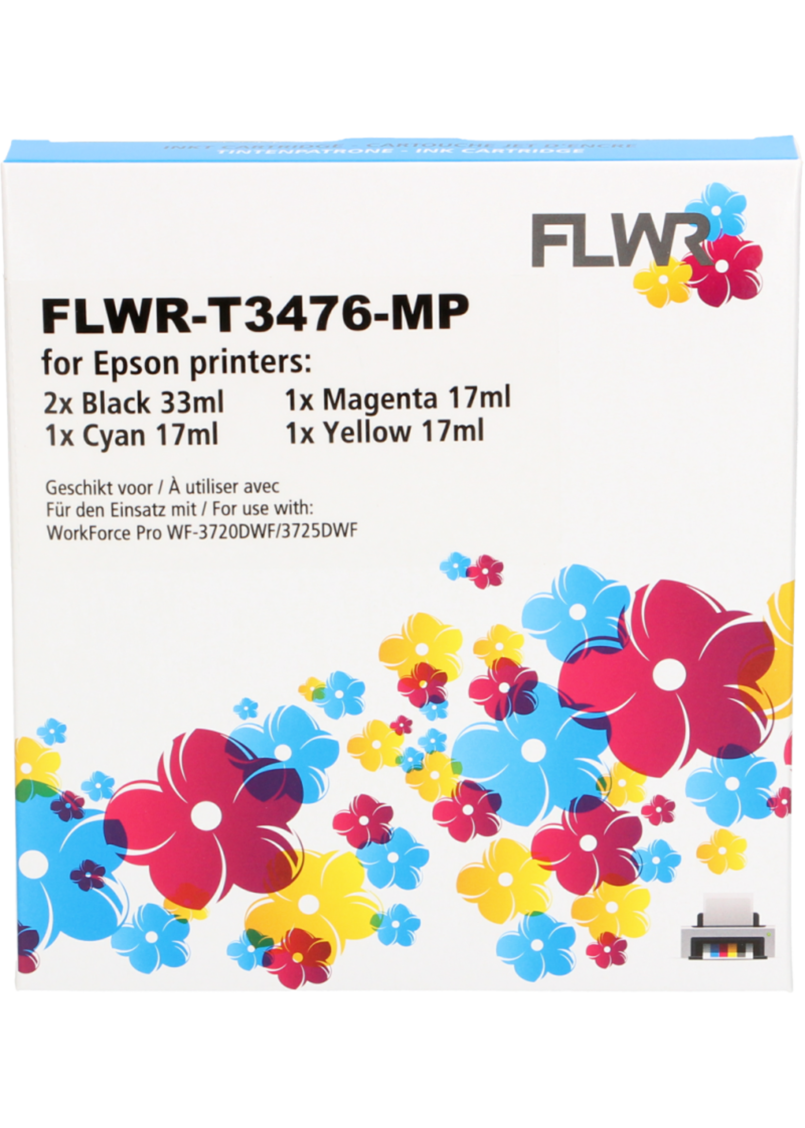 FLWR! FLWR - Cartridges / Epson 34XL Multipack / zwart en kleur / Geschikt voor Epson
