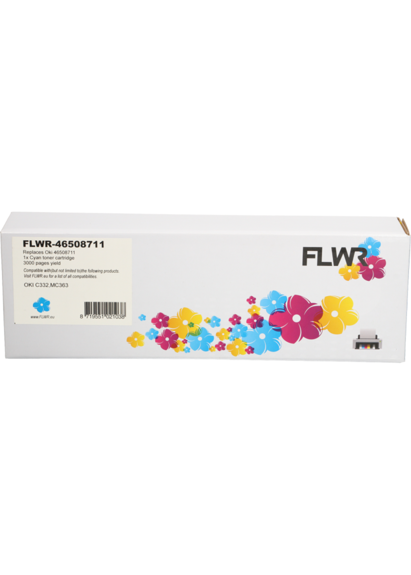 FLWR! FLWR - Toners / Oki C332 / MC363 / cyaan / Geschikt voor Oki