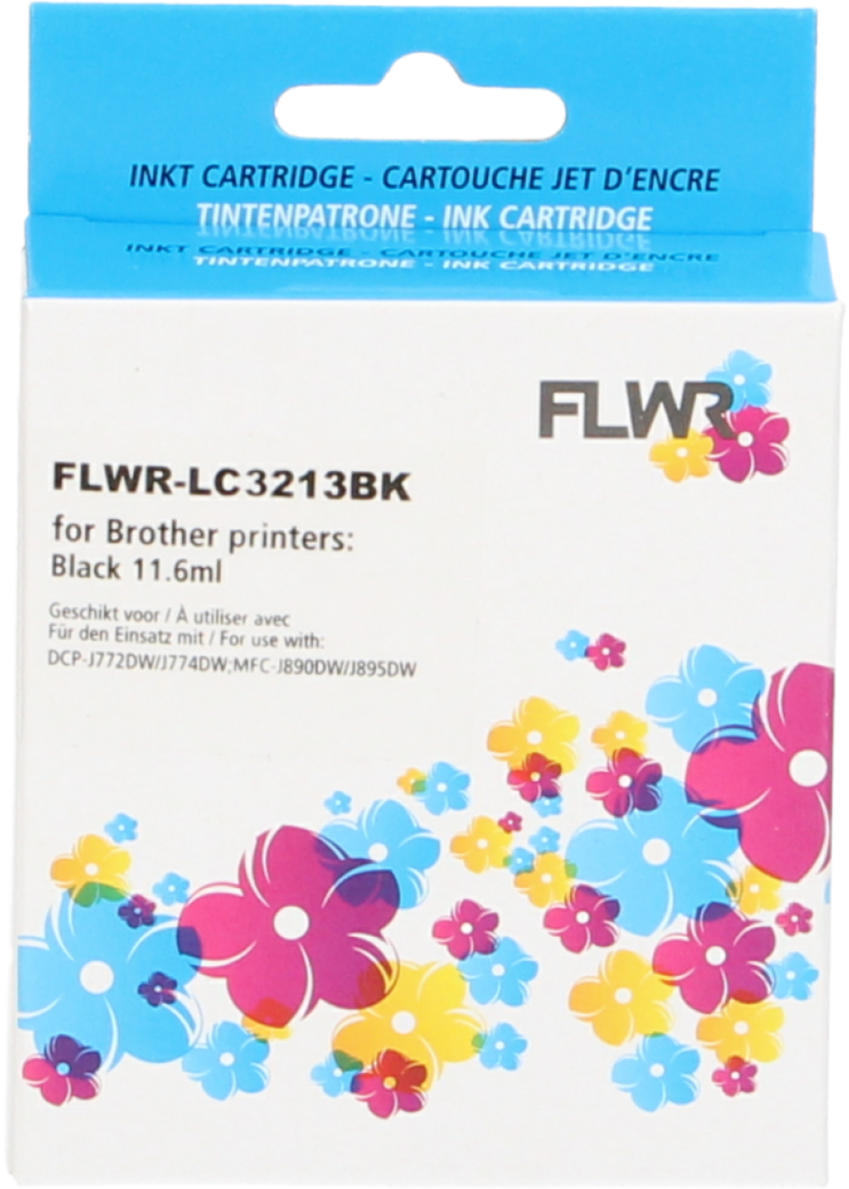 FLWR! FLWR - Cartridges / Brother LC-3211 / zwart / Geschikt voor Brother