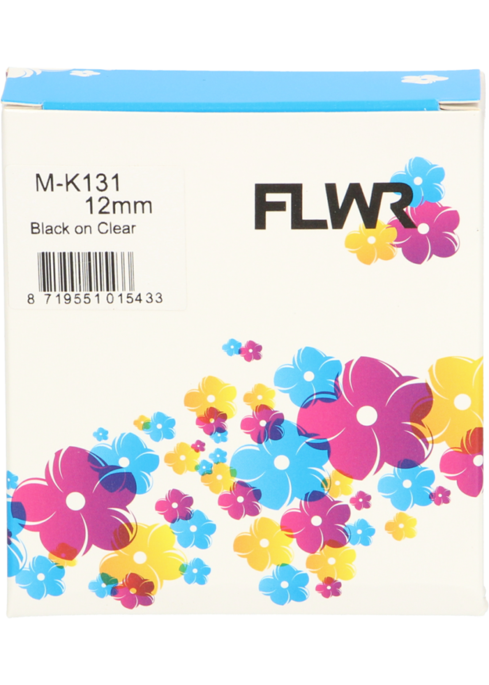 FLWR! FLWR - Labels / Brother MK-131 / zwart / Geschikt voor Brother