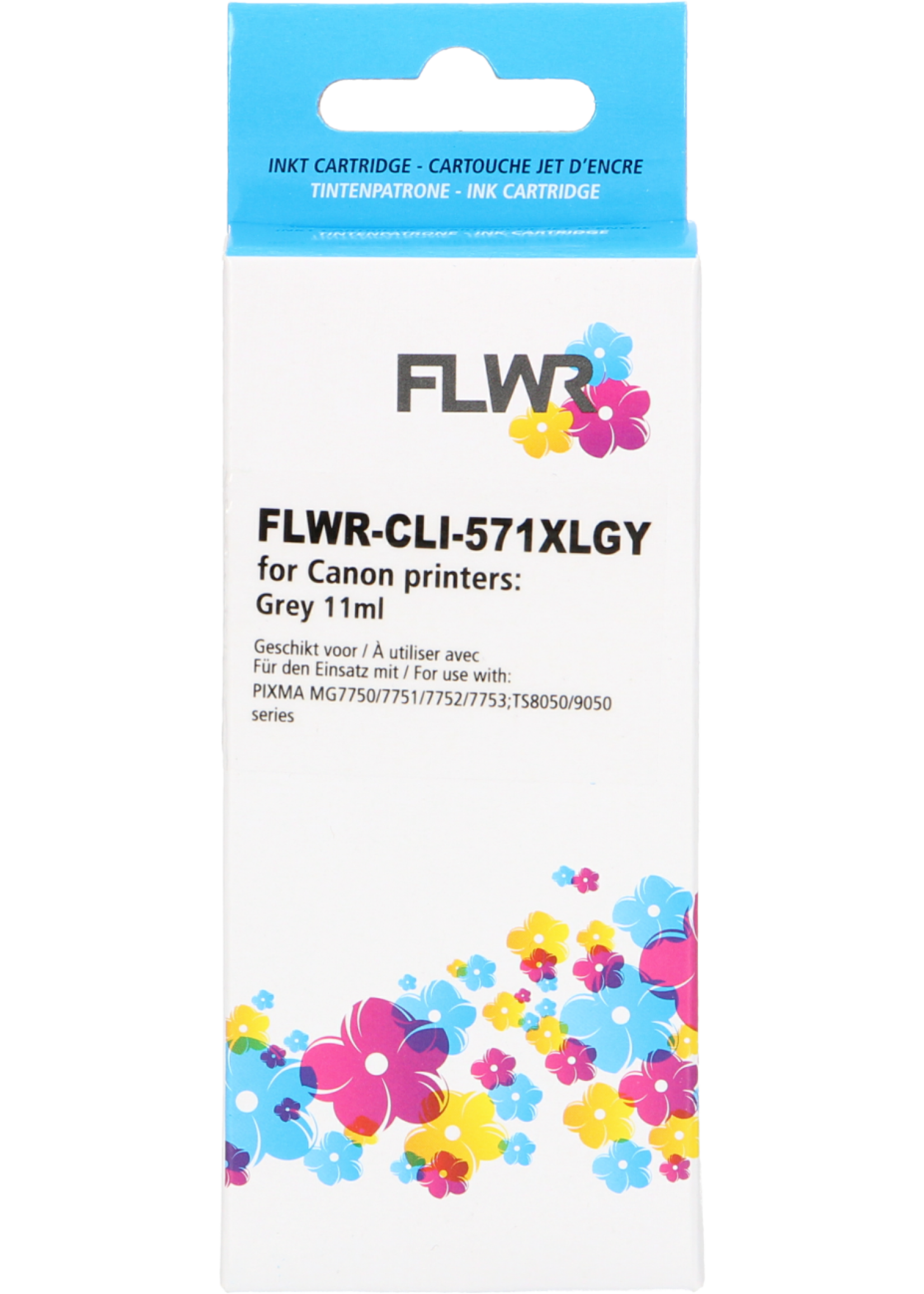 FLWR! FLWR - Cartridges / Canon CLI-571XL / grijs / Geschikt voor Canon