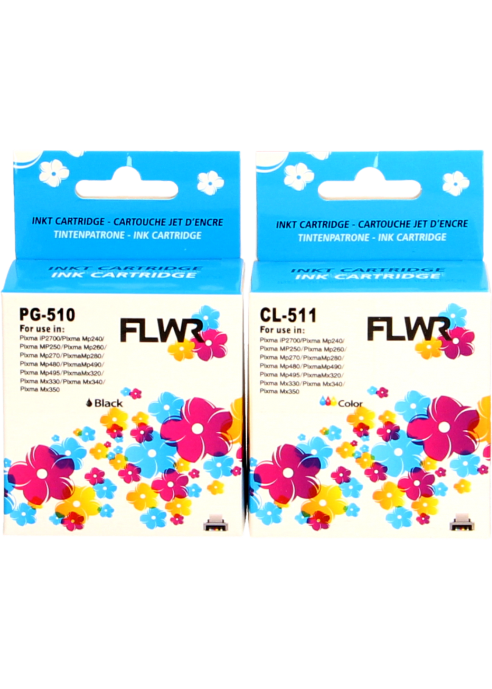 FLWR! FLWR - Cartridges / Canon PG-510/CL-511 Multipack / zwart en kleur / Geschikt voor Canon