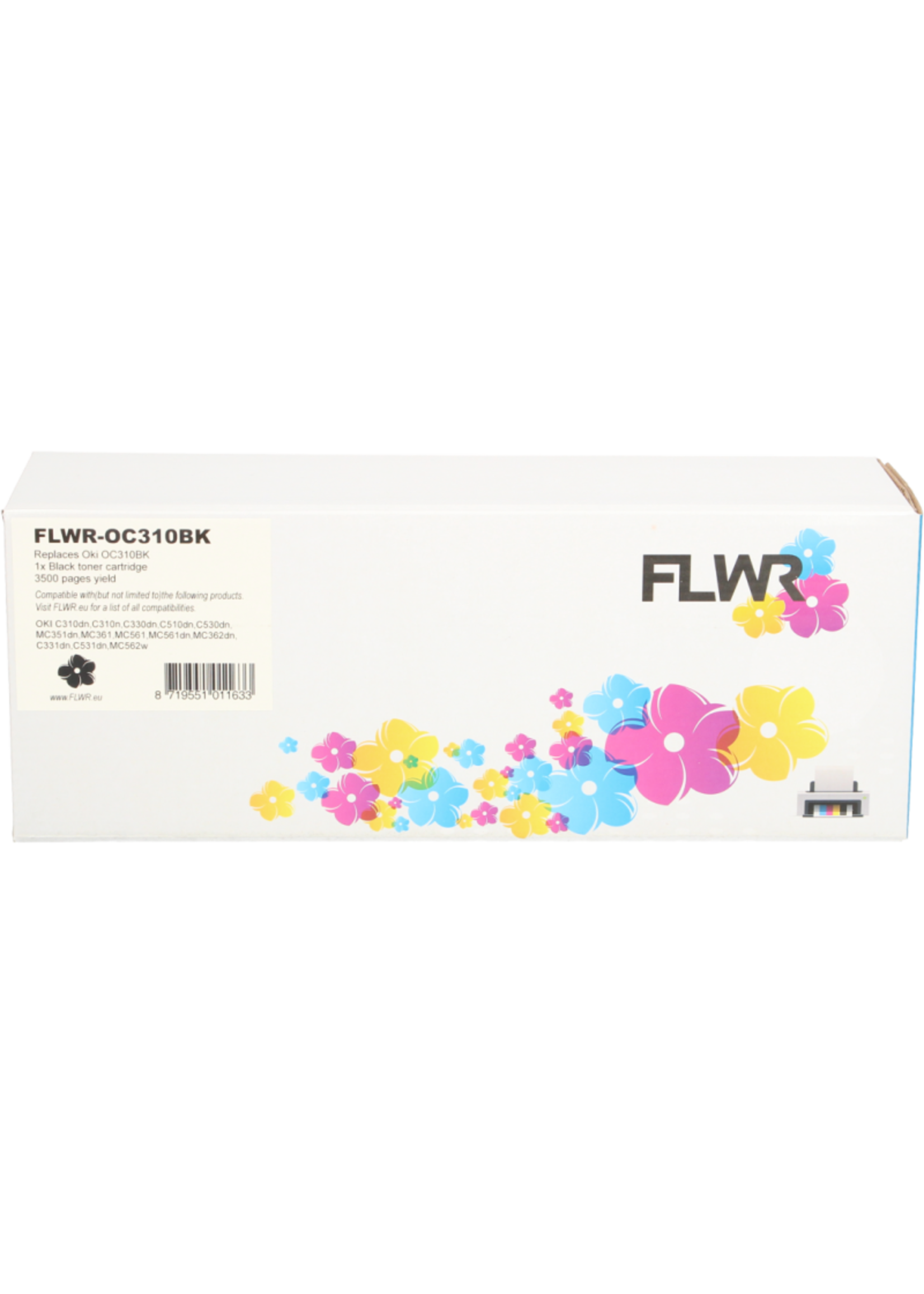 FLWR! FLWR - Toners / Oki 44469803 / zwart / Geschikt voor Oki