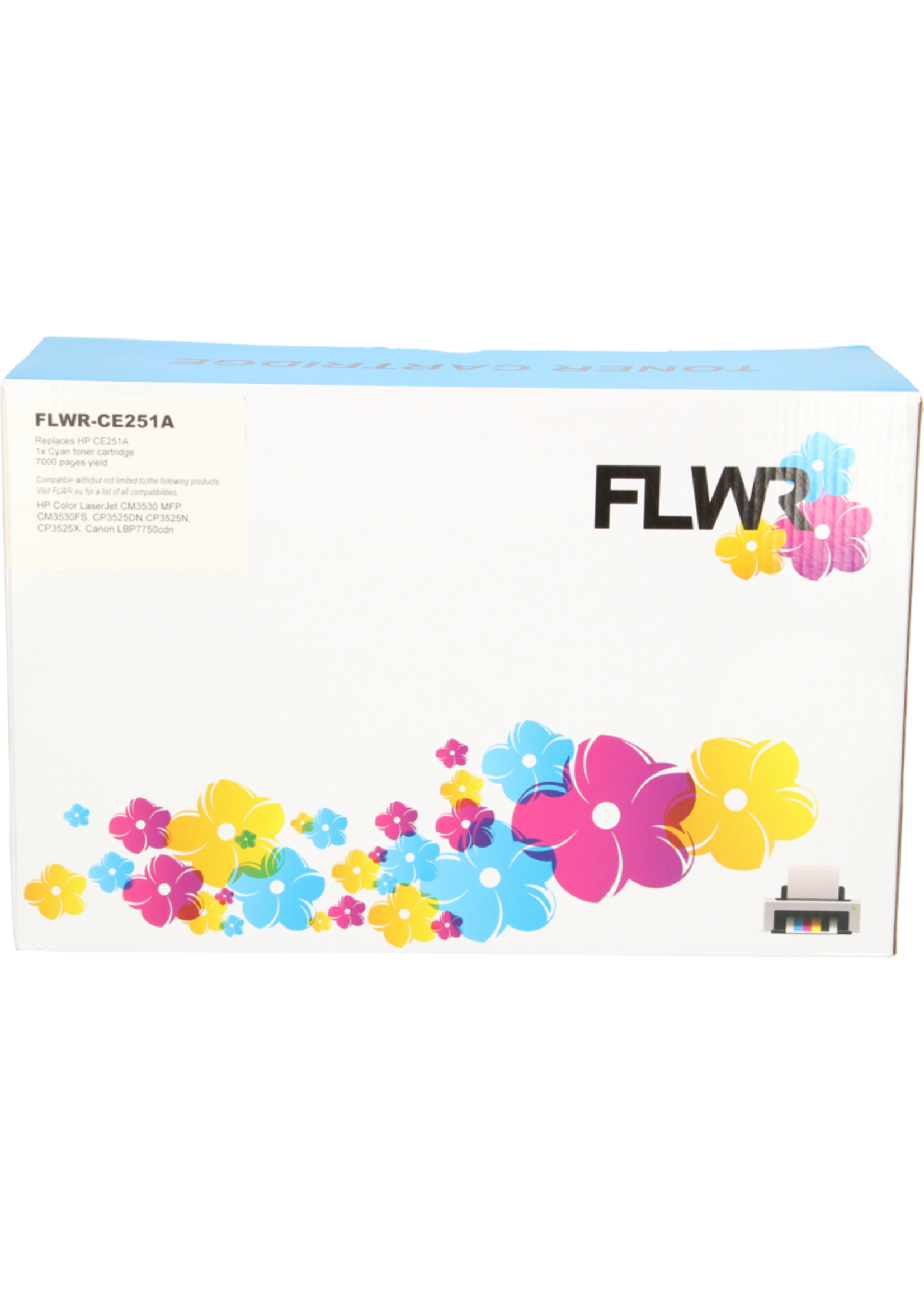 FLWR! FLWR - Toners / HP 504A / cyaan / Geschikt voor HP