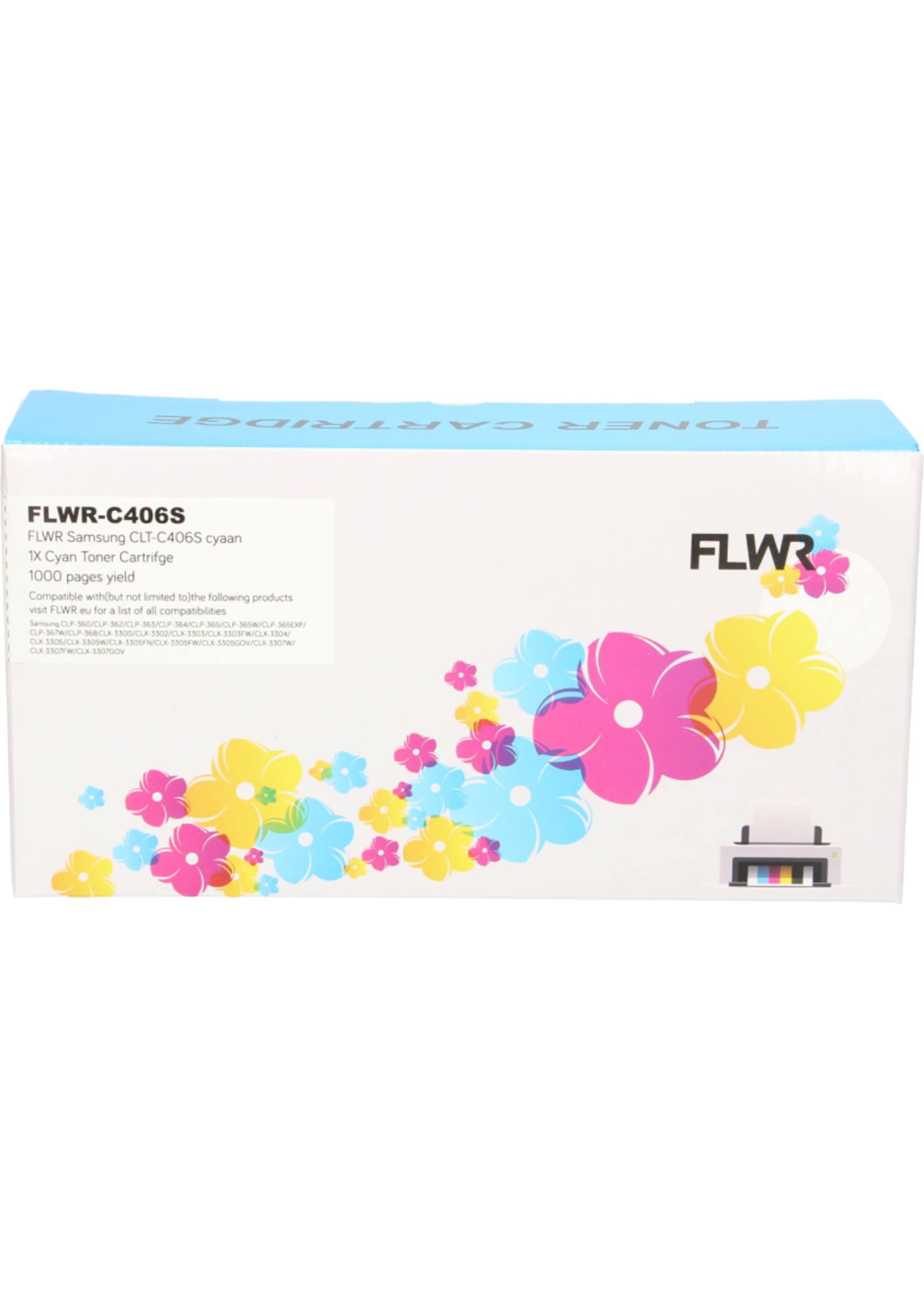 FLWR! FLWR - Toners / Samsung CLT-C406S / cyaan / Geschikt voor Samsung