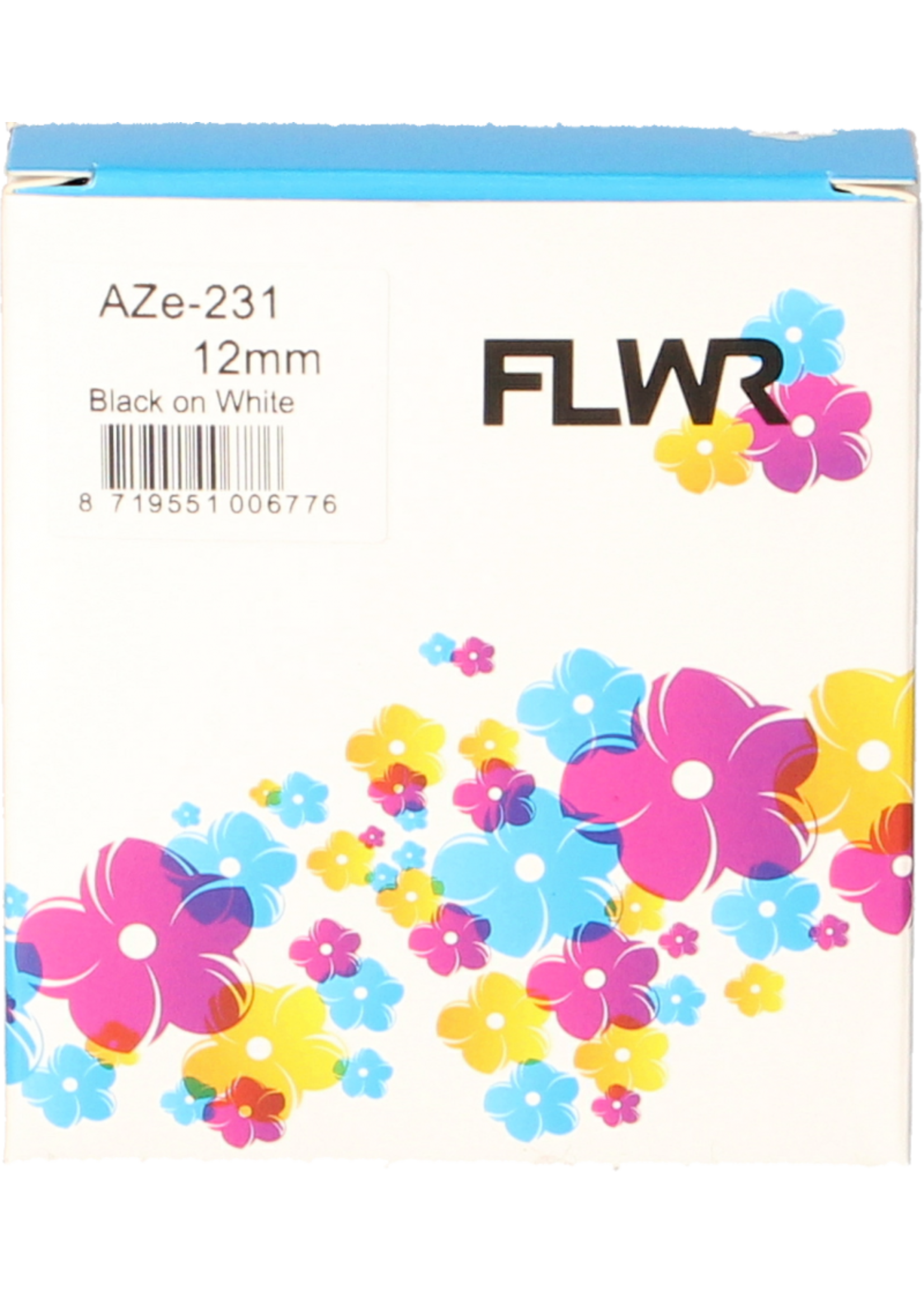FLWR! FLWR - Labels / Brother TZE-231 / zwart / Geschikt voor Brother