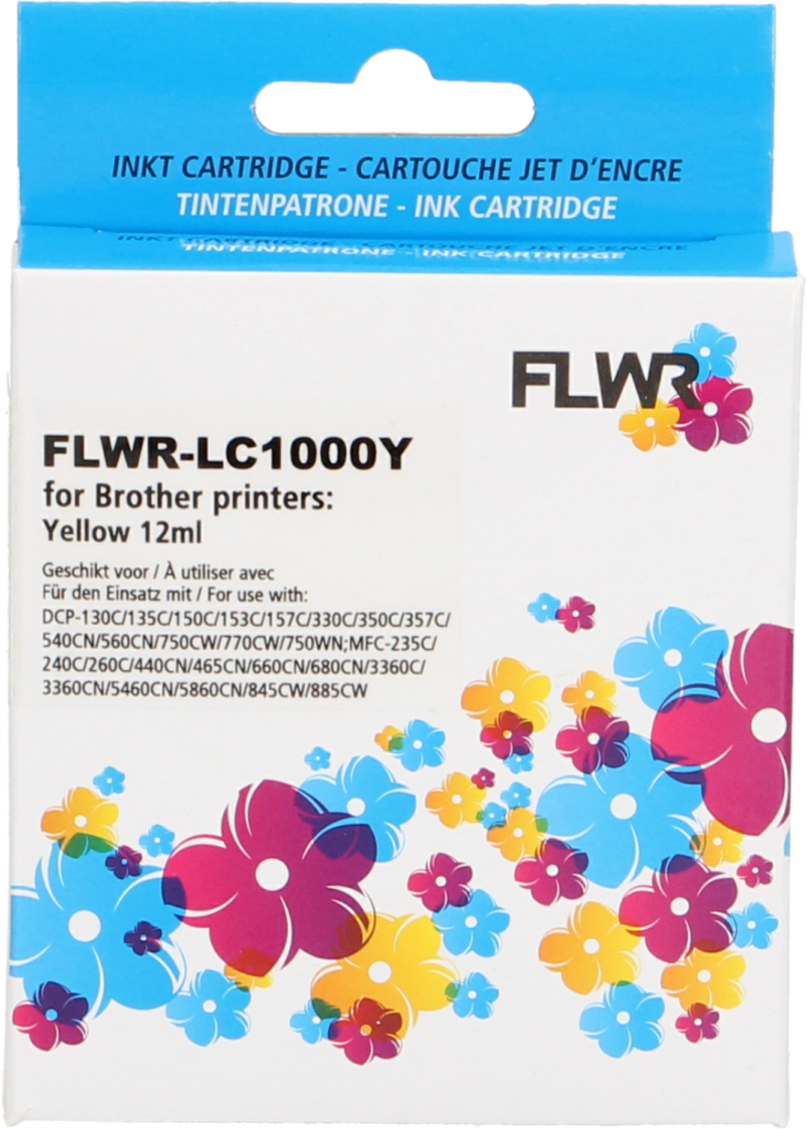 FLWR! FLWR - Cartridges / Brother LC-970Y / LC-1000Y / geel / Geschikt voor Brother