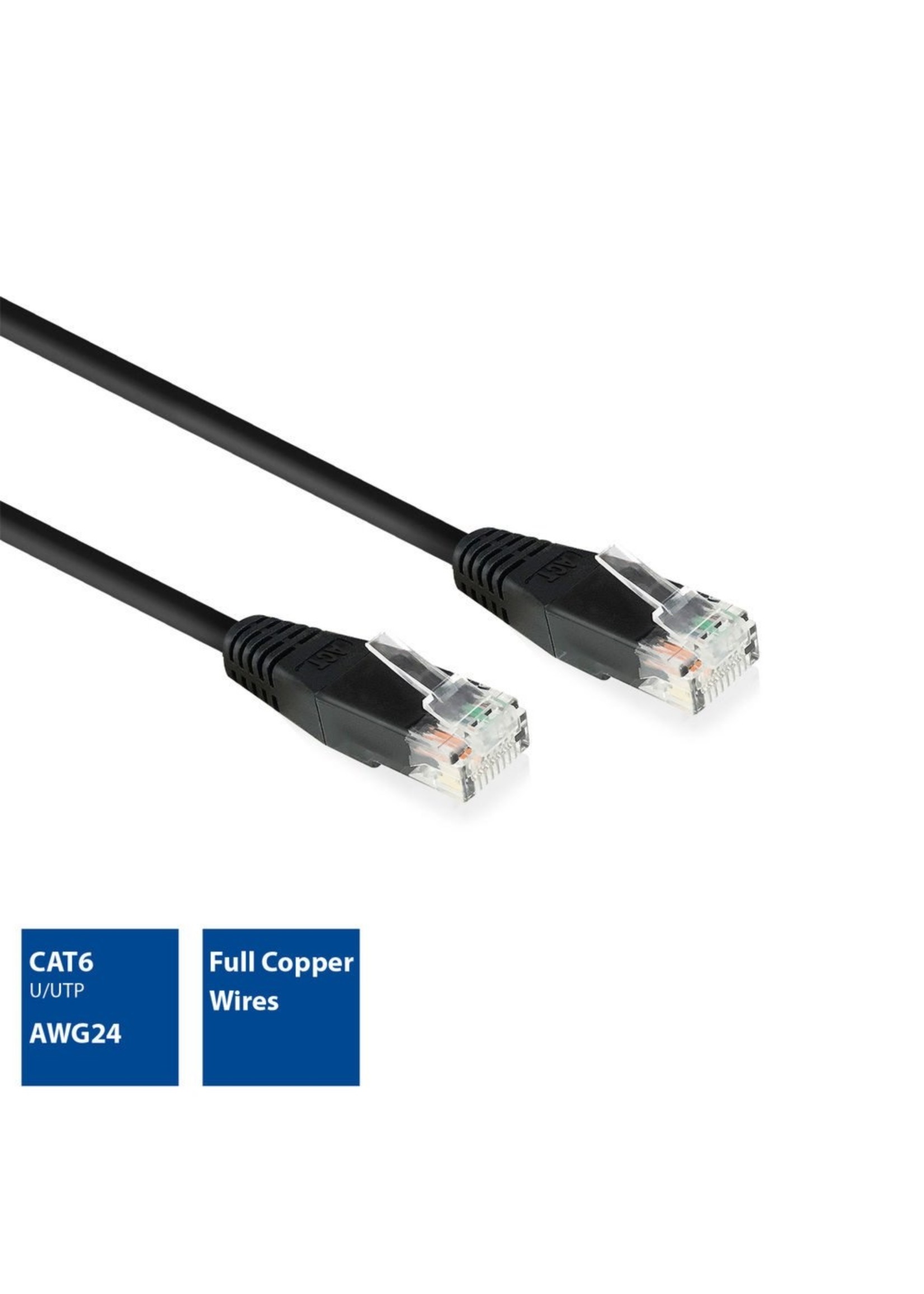 AC4005 netwerkkabel Zwart 5 m Cat6 U/UTP (UTP)