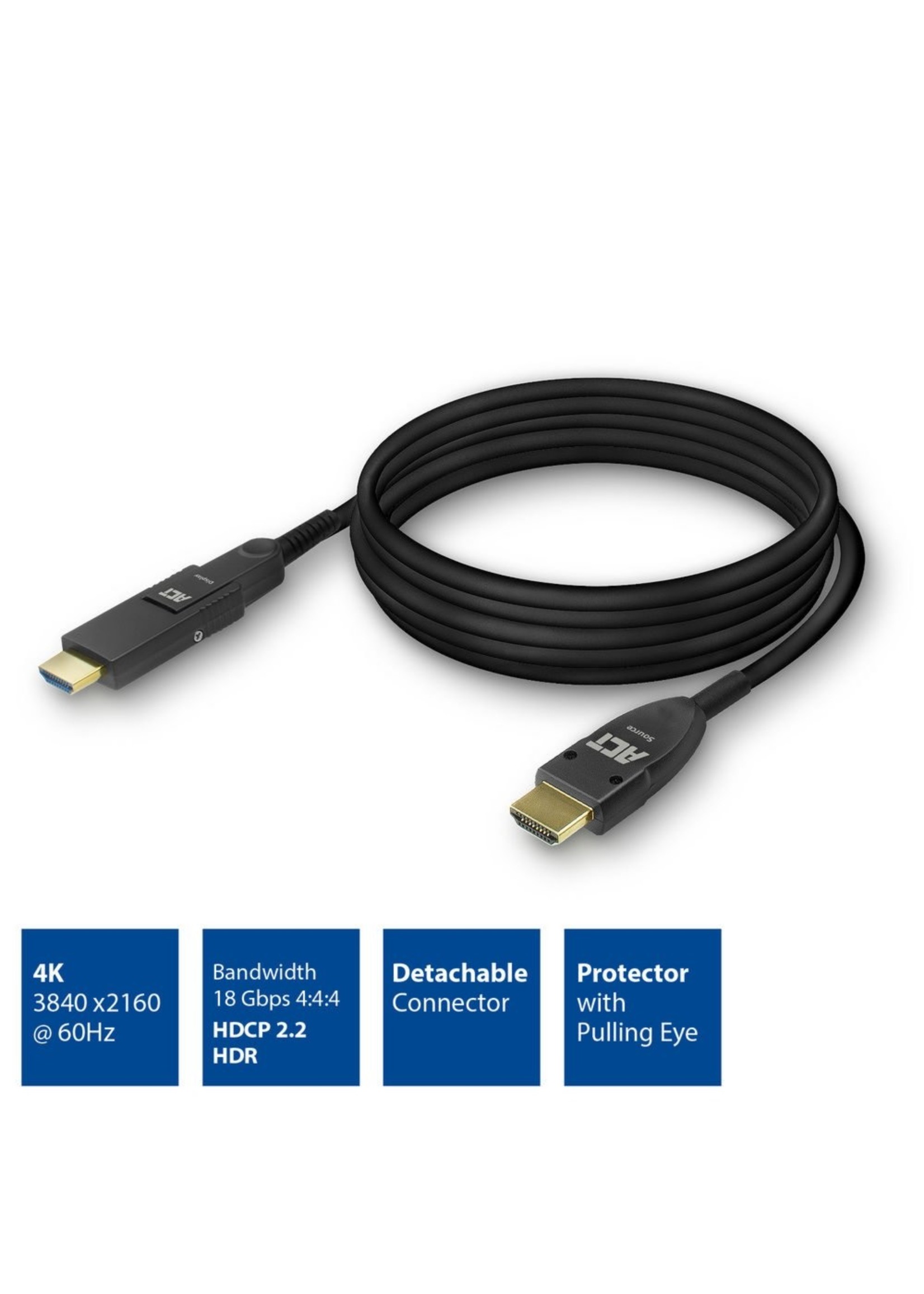AK4101 HDMI kabel 15 m HDMI Type A (Standaard) Zwart