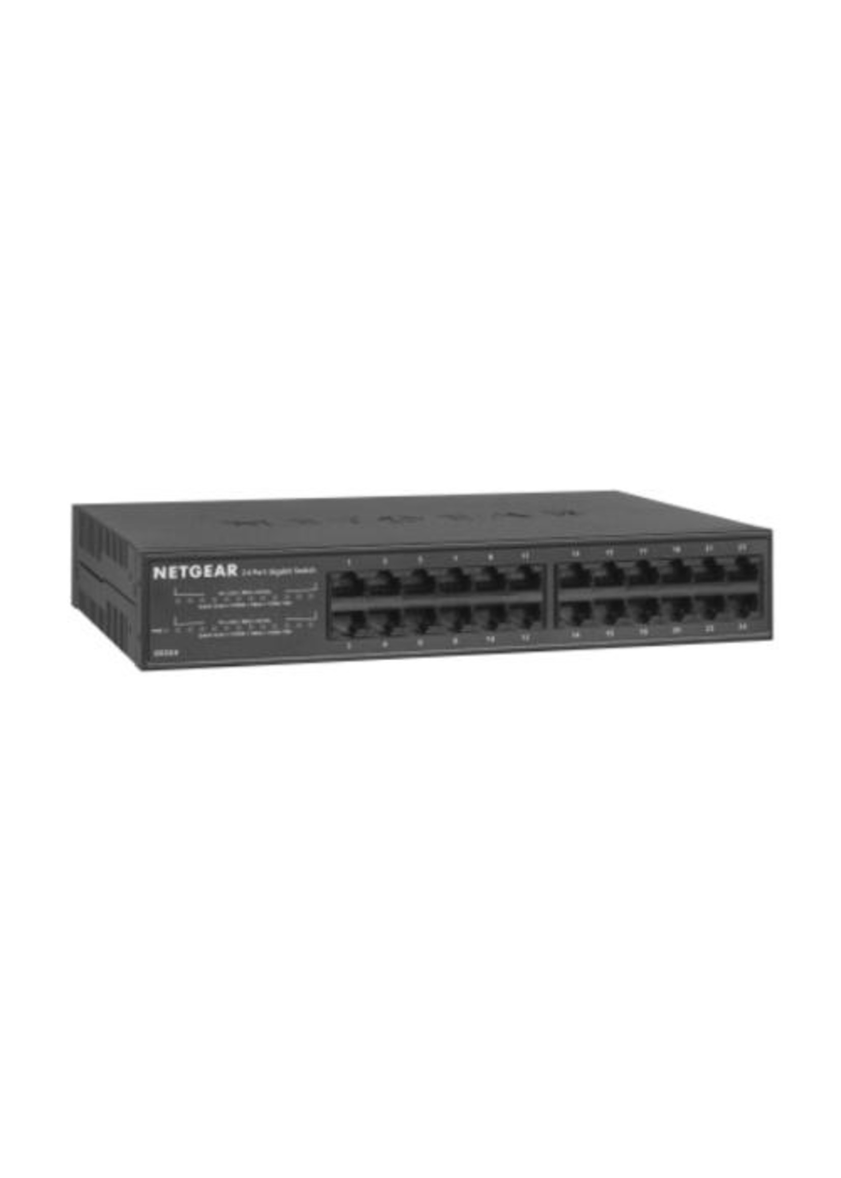Netgear NETGEAR GS324 Unmanaged Gigabit Ethernet (10/100/1000) Zwart