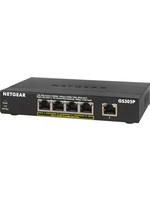 Netgear NETGEAR GS305Pv2 Unmanaged Gigabit Ethernet (10/100/1000) Power over Ethernet (PoE) Zwart
