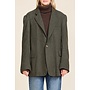 Deconstructed  blazer in Dark Olive