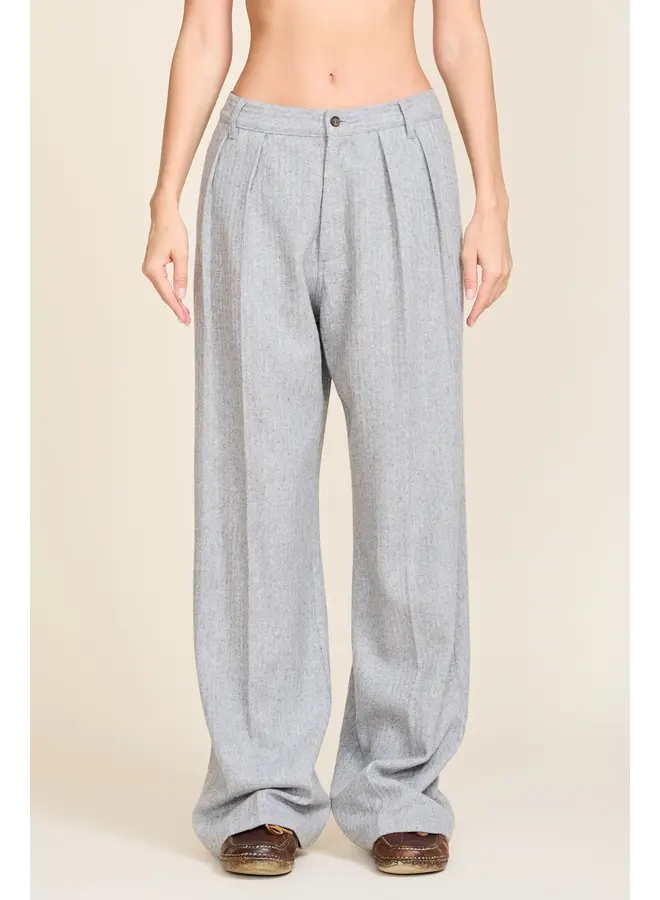 Double Pleat Wideleg Pants