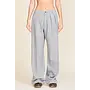 Double pleat wide leg pant  in Light Grey