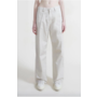 Teri wide leg chino in Ivory