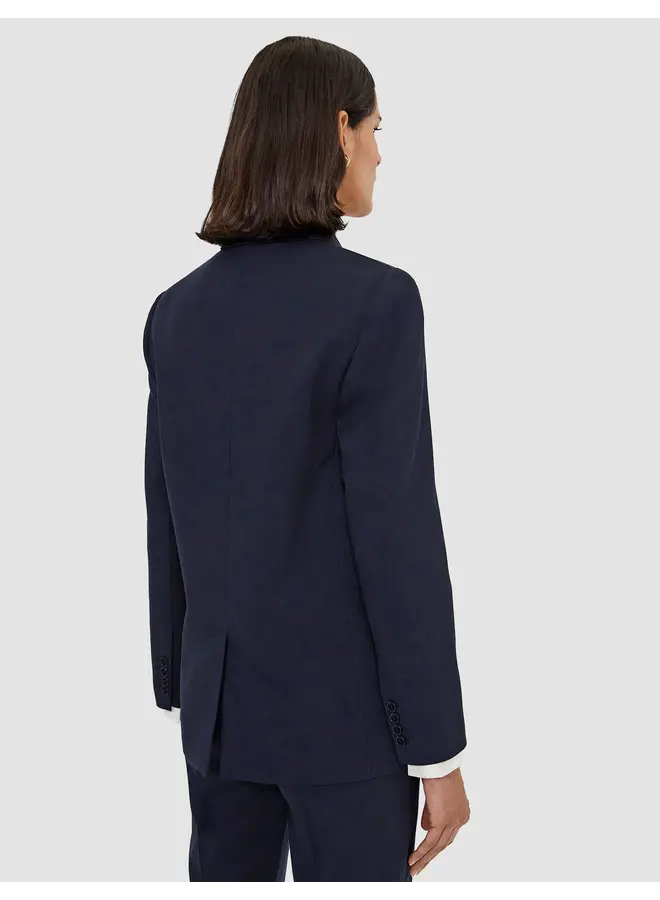 Tailoring Wool Stretch Jaden Jacket in Navy