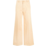 Old peach gabardine wide leg pants