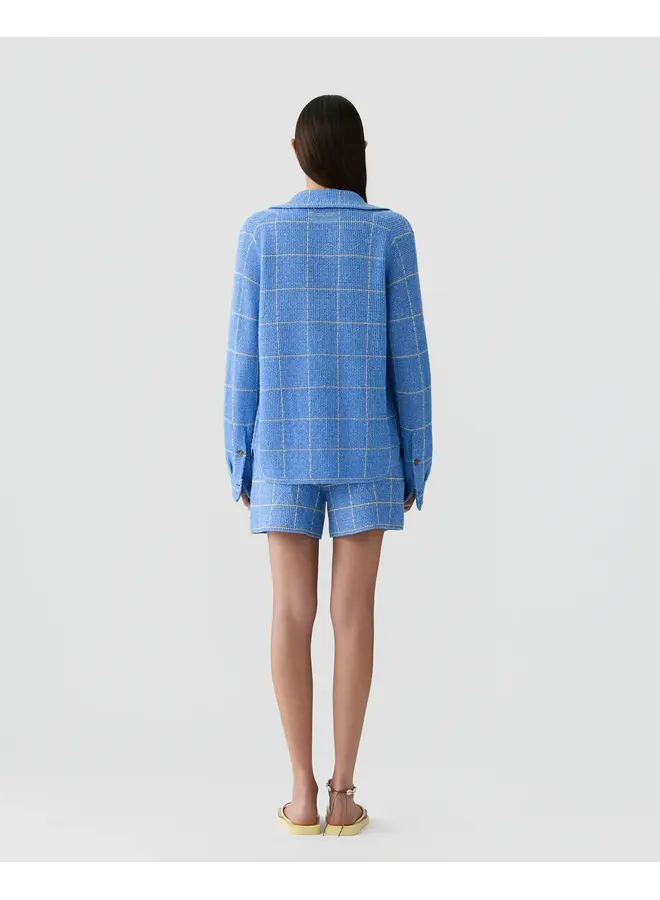 Dylan Plaid Shirt - Delft blue/Butter