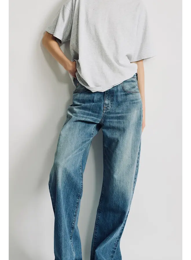 Teri wide leg jeans - Lexington blue