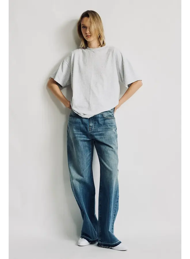 Teri wide leg jeans - Lexington blue