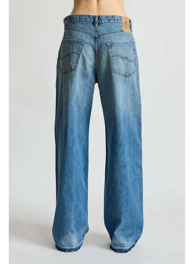Teri wide leg jeans - Lexington blue