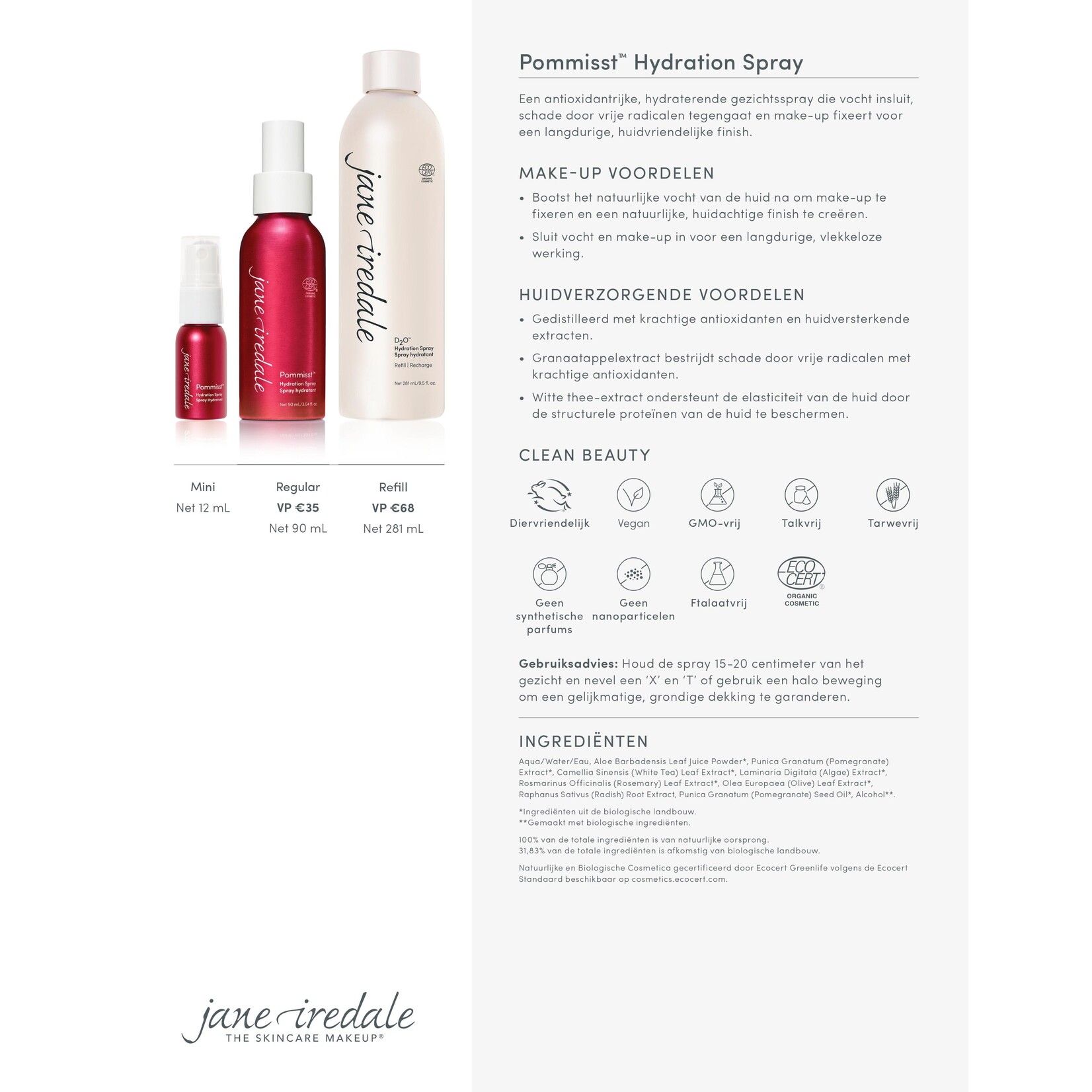 jane iredale Pommisst Hydration Spray 90ML