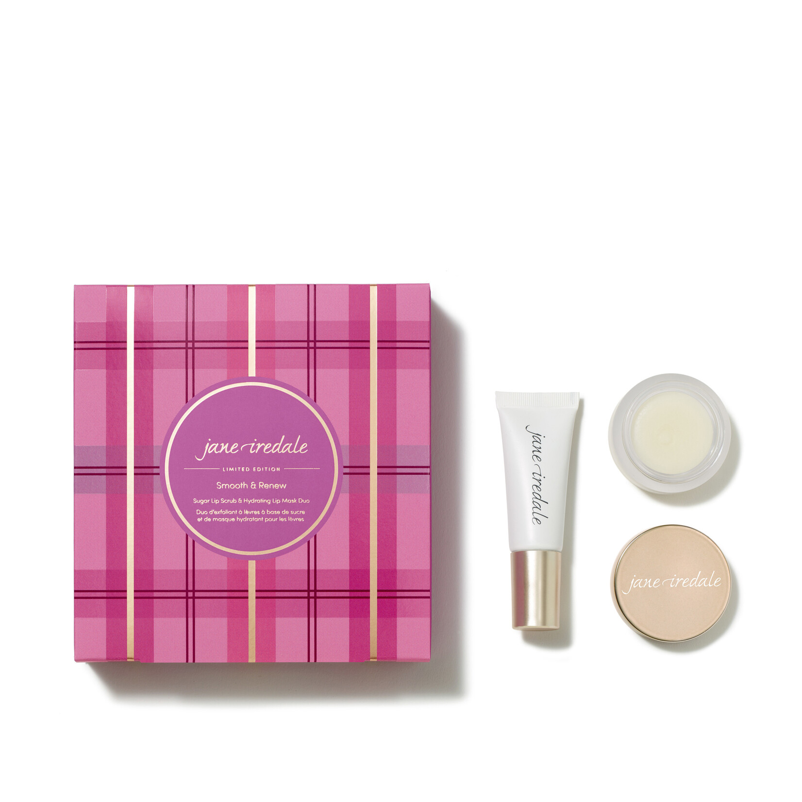 jane iredale Smooth & Renew Sugar Lip Scrub & Hydrating Lip Mask Duo
