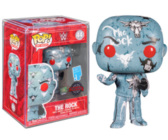 Funko Funko Art Series 44 The Rock WWE + Hard Stack Protector Special Edition