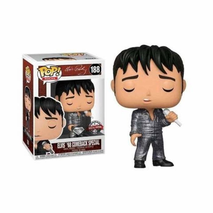 Funko Funko Rocks 188 Elvis Presley Elvis '68 Comeback Diamond Collection Special Edition