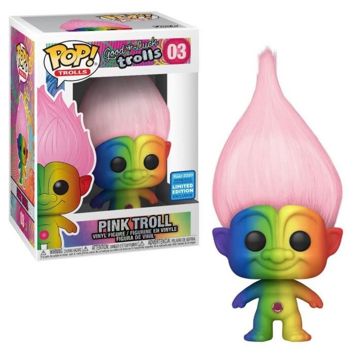 Funko Funko Trolls 03 Pink Troll Good Luck Trolls 2020 Wondercon Convention Limited Edition