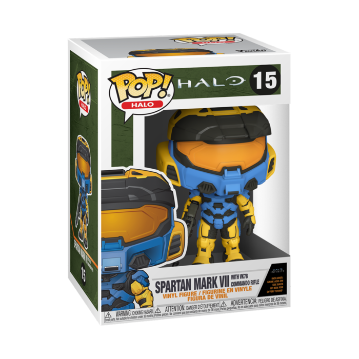 Funko Funko Halo 15 Spartan Mark VII with VK78 Commando Rifle HALO
