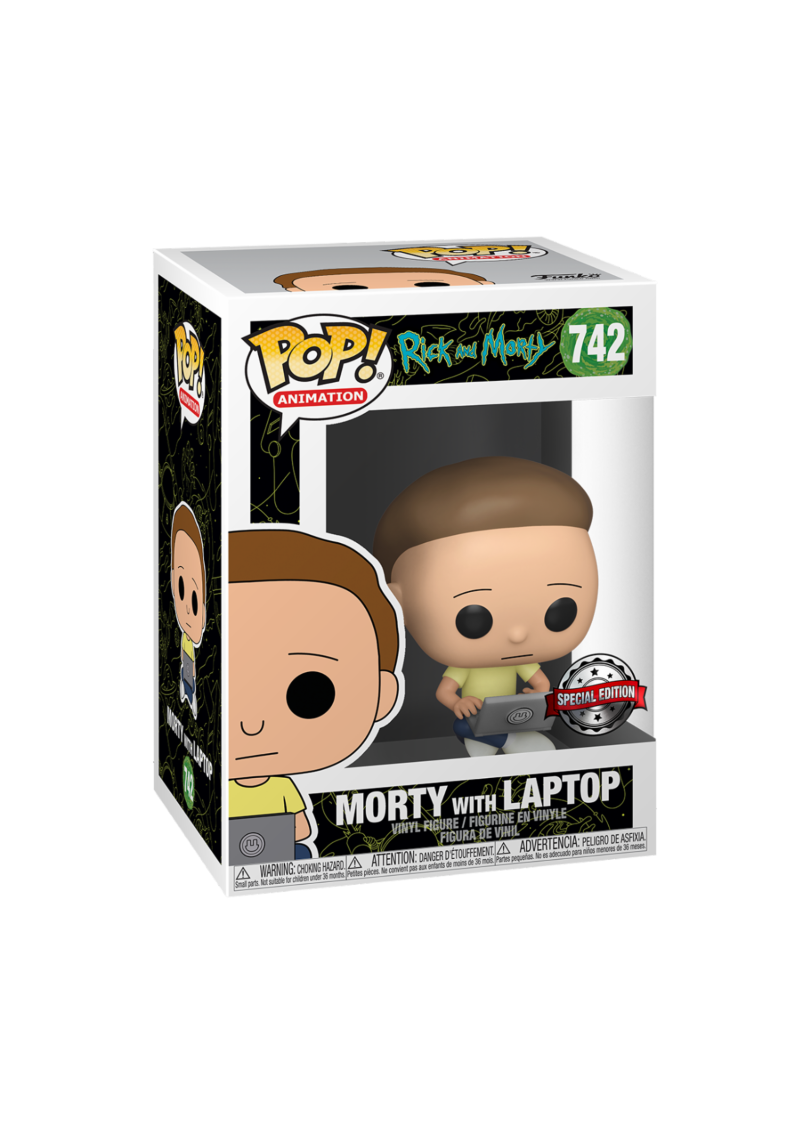 Funko Rick & Morty 742 Morty with Laptop Gaming