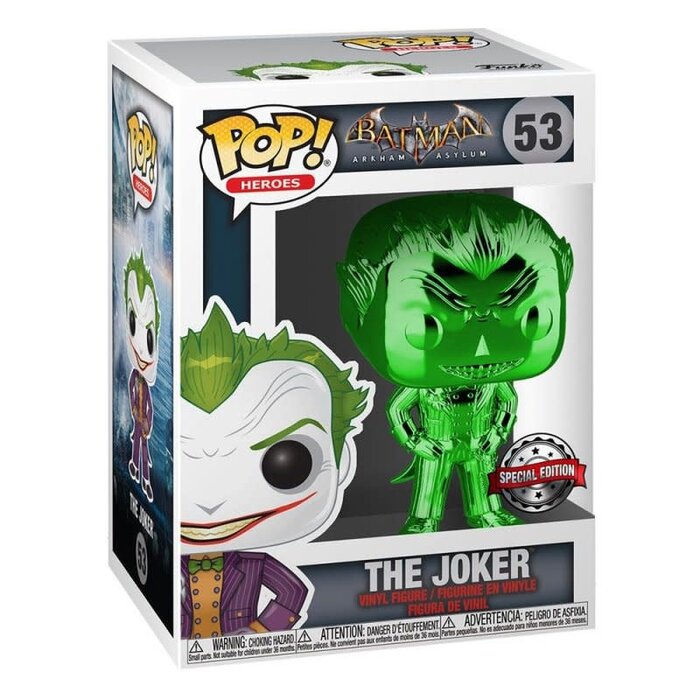 Funko Funko DC Heroes 053 The Joker Green Chrome Batman Special Edition