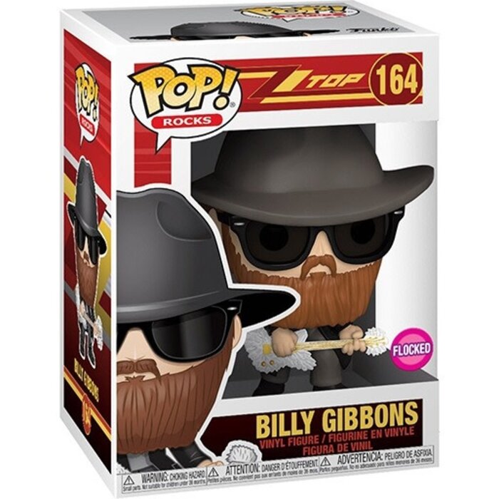 Funko Funko Rocks 164 Billy Gibbons Flocked ZZ TOP
