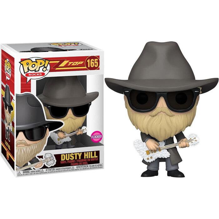 Funko Funko Rocks 165 Dusty Hill ZZ TOP Flocked Music