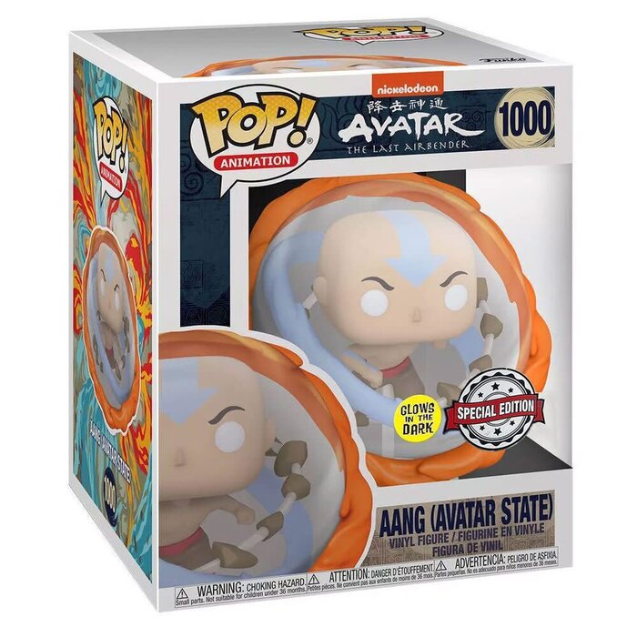 Funko Funko Animation 1000 Aang (Avatar State) Special Edition GITD Glow in the Dark Avatar The Last Airbender