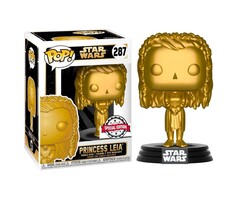 Funko Funko Star Wars 0287 Princess Leia Gold Chrome Special Edition